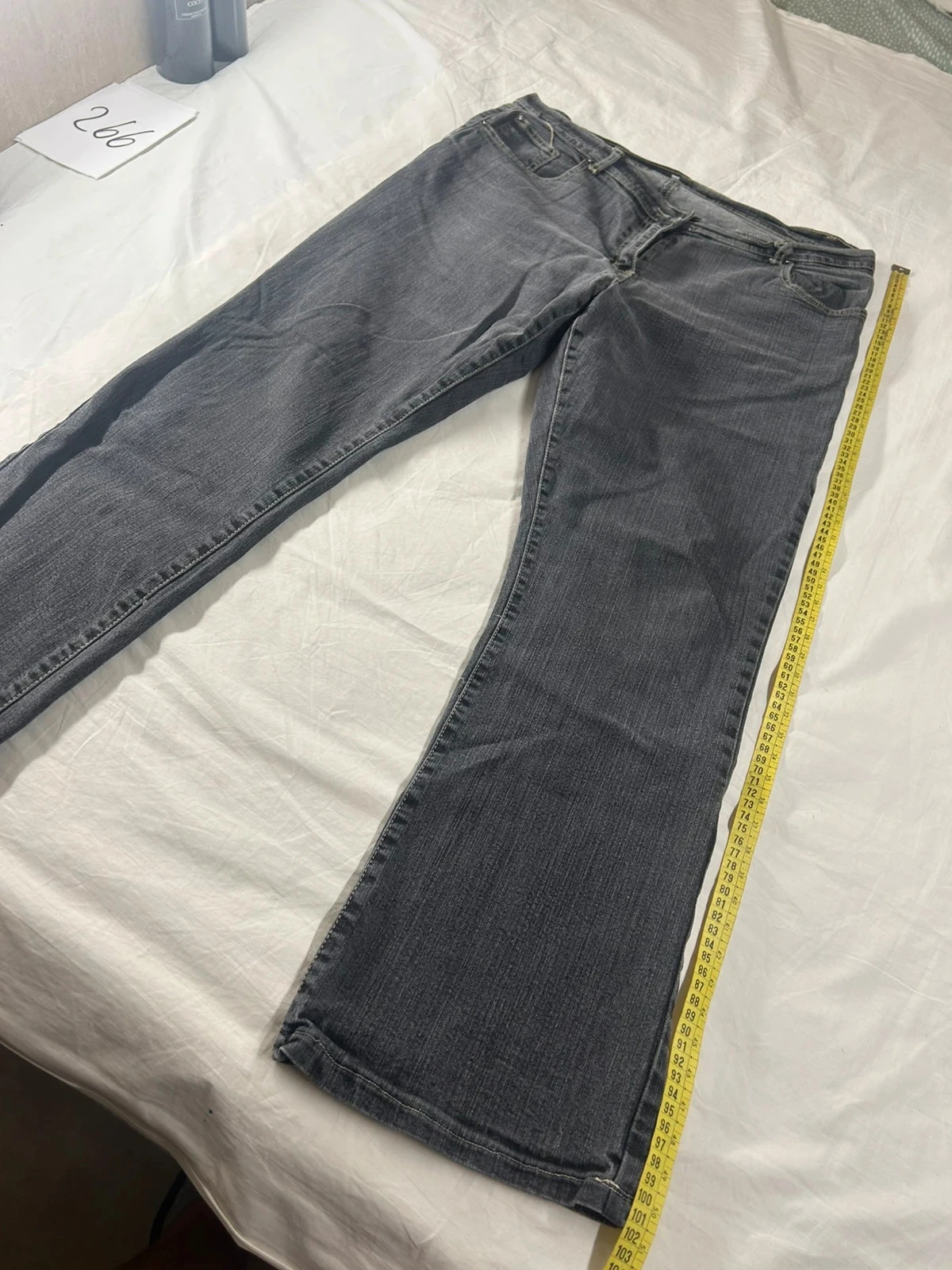 Grey black Vetissimo straight jeans size 48 – photo 4